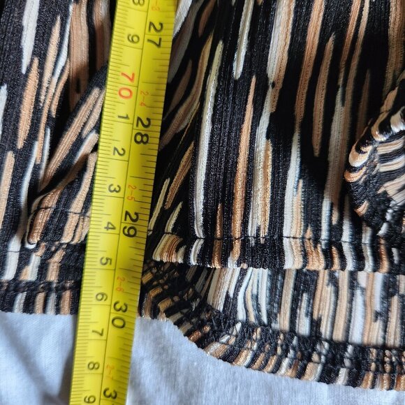 Tan Jay Skirt Women's Size Med. Long Flowy Elastic Waist Pull on Lined Skirt - Picture 7 of 7